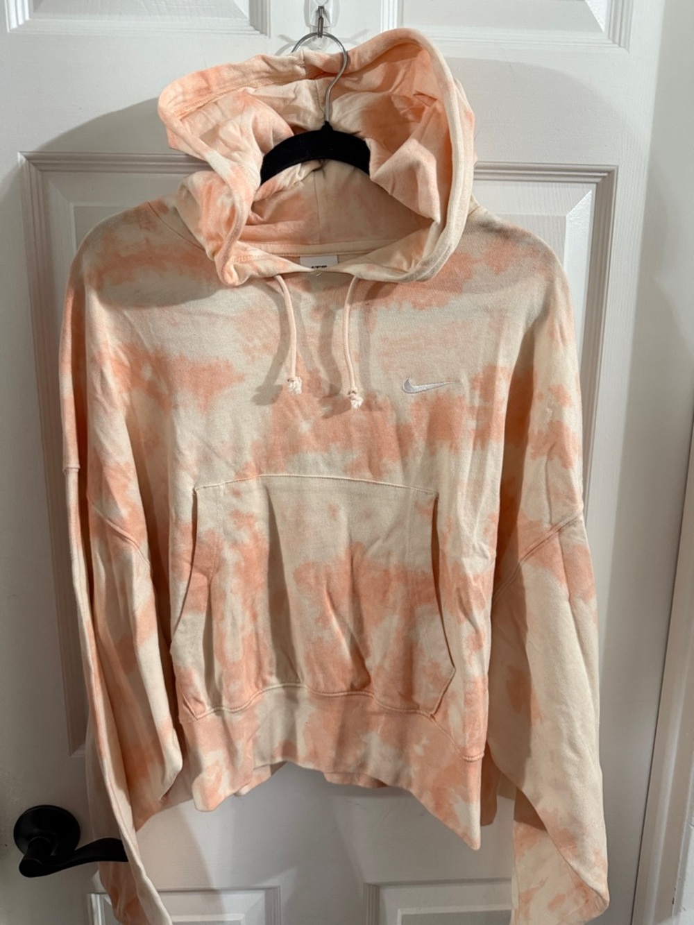 Nike Women's Peach & Cream Tie-Dye Pullover Hoodie